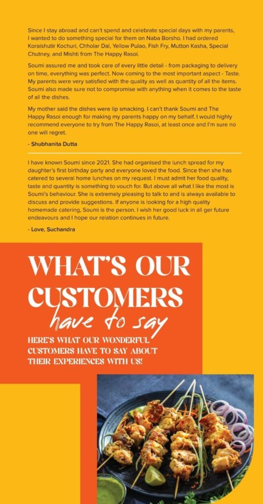 Happy Rasoi Testimonials